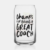 Bedankt voor een geweldige coach twee foto bedankt blikvorm glas (Voorkant)