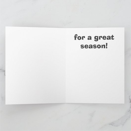 Bedankt voor een geweldige hockeycoach van het tea (Binnen)