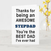 Bedankt voor een Geweldige vader Kaart (Gele Bloem)