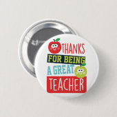 Bedankt voor een grote Button voor leerlingenbadge (Voorkant /achterkant)