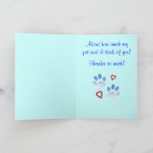 Bedankt voor een hondenoppas of rollator (Binnen)