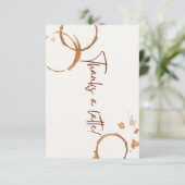 Bedankt voor een latte kaart (Staand voorkant)