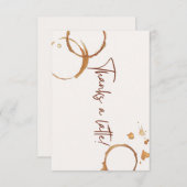 Bedankt voor een latte kaart (Voorkant / Achterkant)