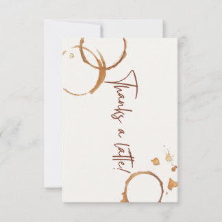 Bedankt voor een latte kaart