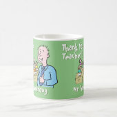 Bedankt voor een mannelijke leraar koffiemok (Center)