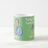 Bedankt voor een mannelijke leraar koffiemok (Center)