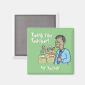 Bedankt voor een mannelijke leraar magneet (Voorkant / Achterkant)