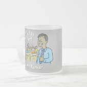 Bedankt voor een mannelijke leraar matglas koffiemok (Voorkant links)