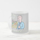 Bedankt voor een mannelijke leraar matglas koffiemok (Voorkant links)