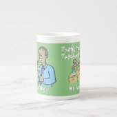 Bedankt voor een mannelijke leraar porselein kop (Voorkant)