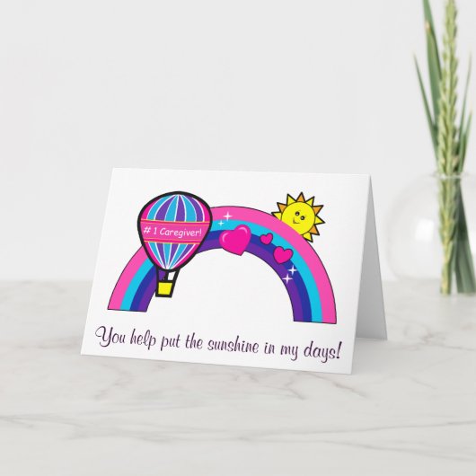 Bedankt voor een nummer één zorgverlener (Voorkant)