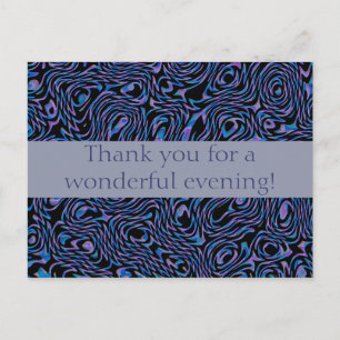 Bedankt voor een prachtige avond! briefkaart