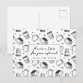 Bedankt voor een verwijzing voor een vastgoedbedri briefkaart (Voorkant / Achterkant)