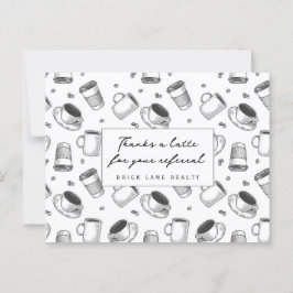 Bedankt voor een verwijzing voor een vastgoedbedri briefkaart