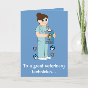 Bedankt voor een veterinair technicus