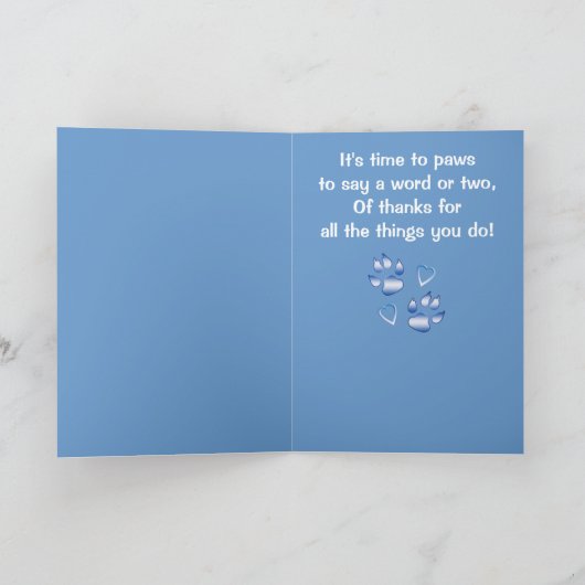 Bedankt voor een veterinaire technicus (Binnen)