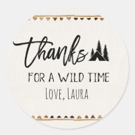 Bedankt voor een wilde tijd Dank U Stickers