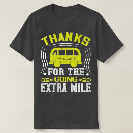 Bedankt voor extra kilometers t-shirt (Design voorkant)