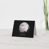 Bedankt voor Flowers One Bord Pink Rose Note Kaart (Voorkant)