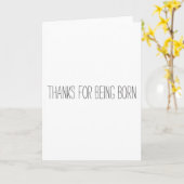 Bedankt voor geboorteverjaardagskaart kaart (Gele Bloem)