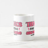 Bedankt voor Geweldige zijn Koffiemok (Center)