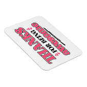 Bedankt voor Geweldige zijn Magneet (Rechterzijde)