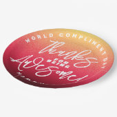 Bedankt voor Geweldige zijn! Wereld Compliment Day Papieren Bordje (Gekanteld)