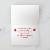 Bedankt voor Gift voor Baby's Red Egg en Ginger Kaart (Binnen)