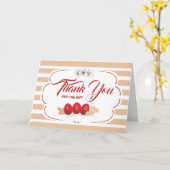 Bedankt voor Gift voor Baby's Red Egg en Ginger Kaart (Gele Bloem)