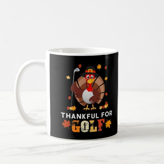 Bedankt voor Golf Turkey Golfer Funny Custume T-Sh Koffiemok (Links)