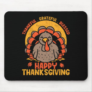 Bedankt voor Grateful Blessed Happy Thanksgiving T Muismat