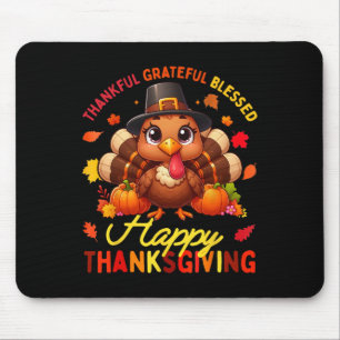 Bedankt voor Grateful Blessed Happy Thanksgiving T Muismat