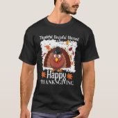 Bedankt voor Grateful Blessed Happy Thanksgiving T T-shirt (Voorkant)