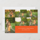 Bedankt voor Grateful Blessed Thanksgiving Fotokaa Kaart (Achterkant)