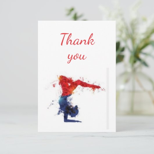 Bedankt voor Gymnastiek Hulp voor vrijwilligers en (Staand voorkant)