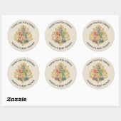 Bedankt voor Harry Potter Baby Shower Ronde Sticker (Vel)