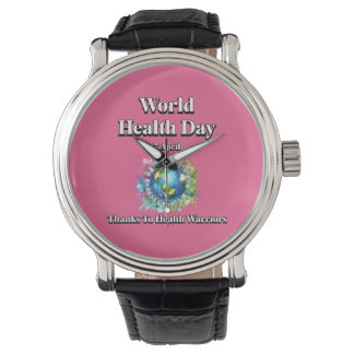 Bedankt voor Health Warriors. Wereldgezondheidsdag Horloge
