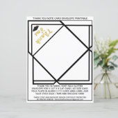 Bedankt voor het Afstuderen Note Kaart Envelope Pa (Staand voorkant)