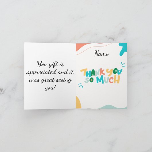 Bedankt voor het baby cadeau! (Binnen)