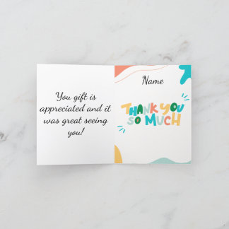 Bedankt voor het baby cadeau!