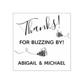 Bedankt voor het Baby shower Genderneutraal Cute B Rubberstempel (Afrduk)