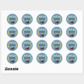 Bedankt voor het Baby shower van de Tractor Farm A Ronde Sticker (Vel)