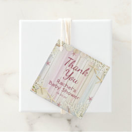 Bedankt voor het Baby shower van Tropische Beach S Bedankjes Labels
