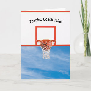 Bedankt voor het basketbal in Net Kaart