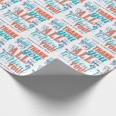 Bedankt voor het Bedankt Typografie Cadeaupapier (Hoek)