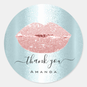 Bedankt voor het bestellen van Makeup Kiss Lips Gl Ronde Sticker
