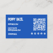 Bedankt voor het bestellen van Social Icon QR Code Visitekaartje (Achterkant)