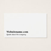 Bedankt voor het bestellen van Visitekaartjes Klan (Achterkant)