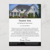 Bedankt voor het Bezoeken van de Open Huis Briefkaart (Voorkant)