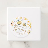 Bedankt voor het bijen hier Baby shower Bedankjes Labels (In situ)